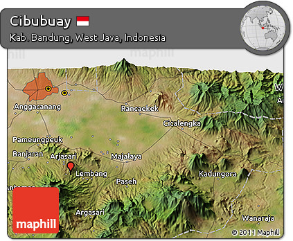 Satellite 3D Map of Cibubuay