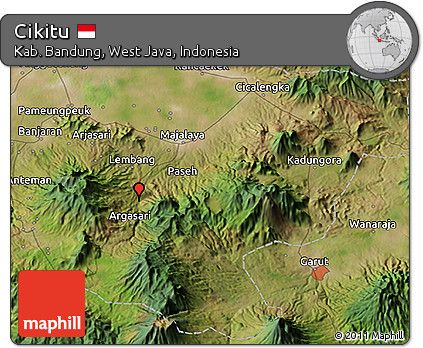 Satellite 3D Map of Cikitu