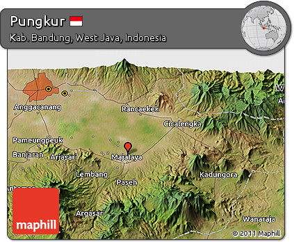 Satellite 3D Map of Pungkur