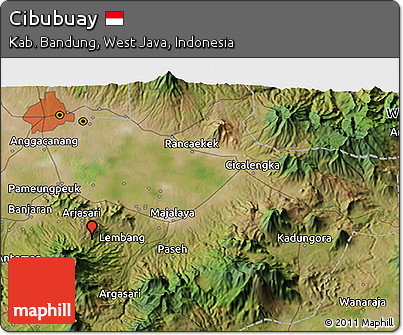 Satellite 3D Map of Cibubuay