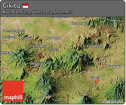 Satellite 3D Map of Cikitu