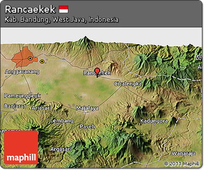 Satellite 3D Map of Rancaekek
