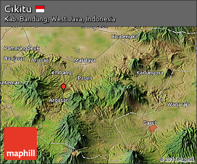 Satellite 3D Map of Cikitu
