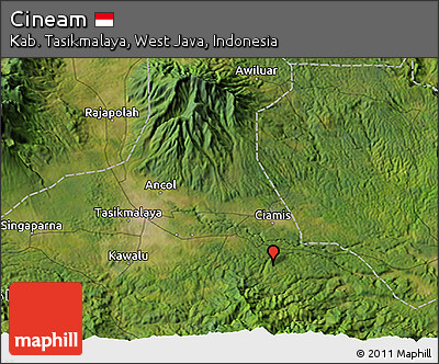 Satellite 3D Map of Cineam