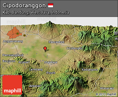 Satellite 3D Map of Cipodoranggon