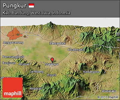 Satellite 3D Map of Pungkur
