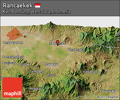 Satellite 3D Map of Rancaekek
