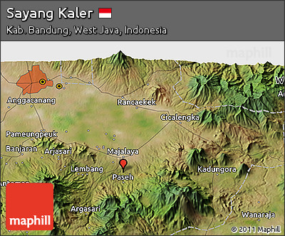 Satellite 3D Map of Sayang Kaler