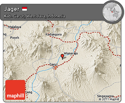 Shaded Relief 3D Map of Jager