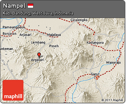 Shaded Relief 3D Map of Nampel