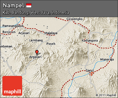 Shaded Relief 3D Map of Nampel