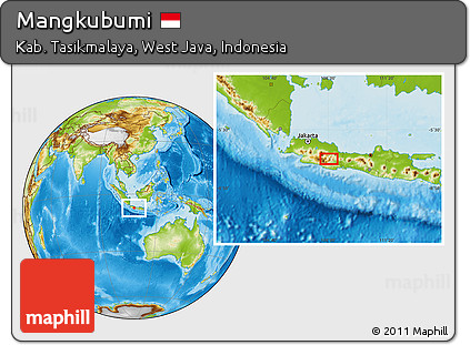 Physical Location Map of Mangkubumi