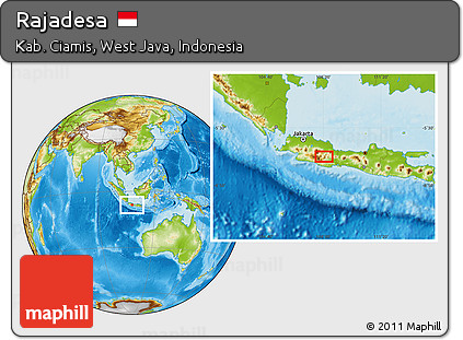 Physical Location Map of Rajadesa