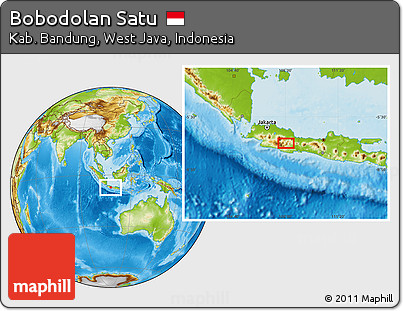 Physical Location Map of Bobodolan Satu