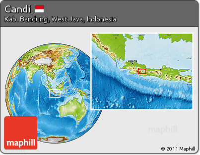 Physical Location Map of Candi