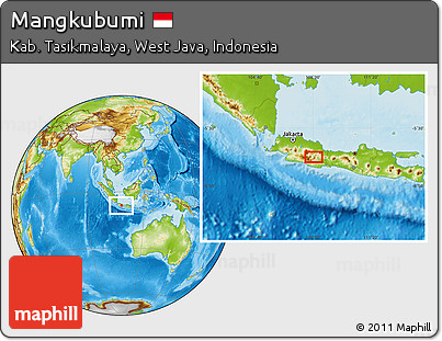 Physical Location Map of Mangkubumi