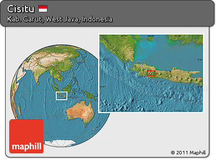 Satellite Location Map of Cisitu