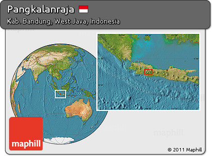 Satellite Location Map of Pangkalanraja