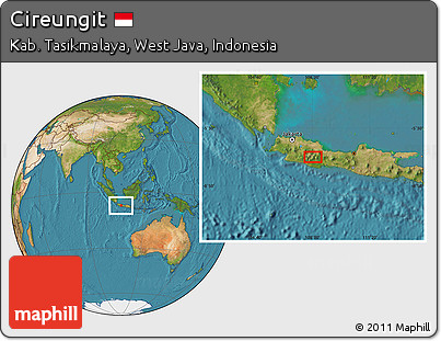 Satellite Location Map of Cireungit