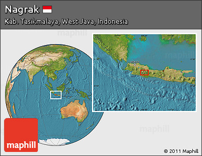Satellite Location Map of Nagrak