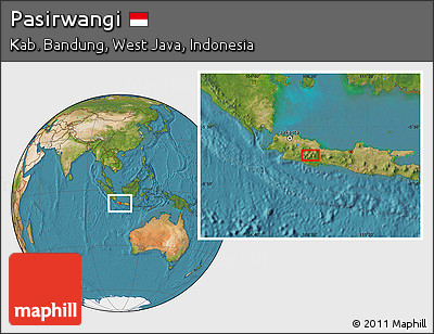 Satellite Location Map of Pasirwangi