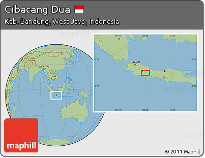 Savanna Style Location Map of Cibacang Dua