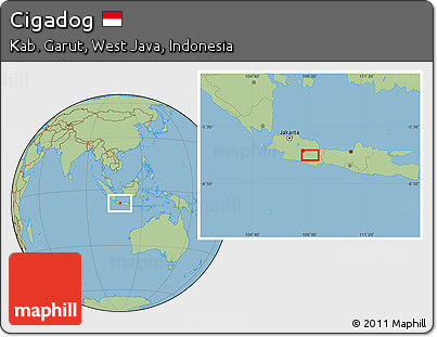 Savanna Style Location Map of Cigadog