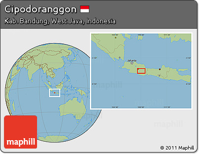 Savanna Style Location Map of Cipodoranggon