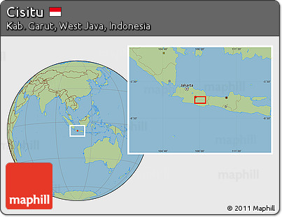 Savanna Style Location Map of Cisitu