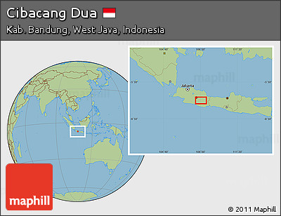 Savanna Style Location Map of Cibacang Dua