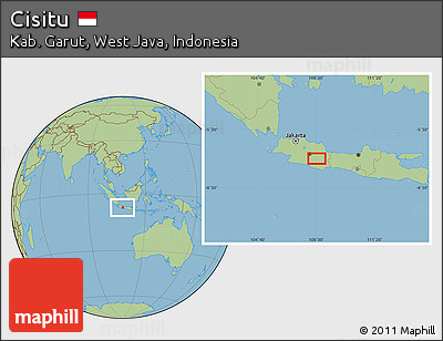 Savanna Style Location Map of Cisitu