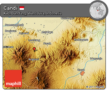 Physical Map of Candi