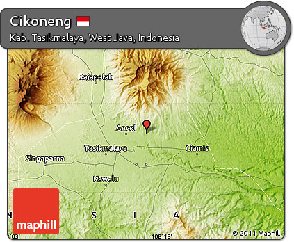 Physical Map of Cikoneng