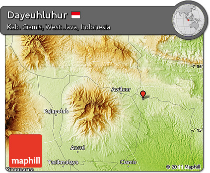 Physical Map of Dayeuhluhur