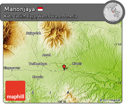 Physical Map of Manonjaya
