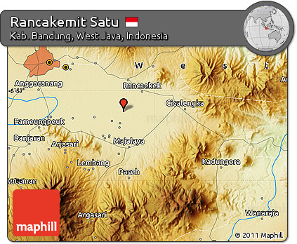 Physical Map of Rancakemit Satu