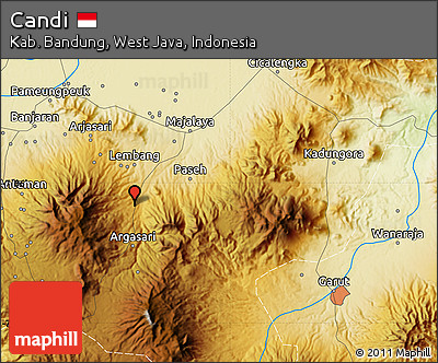 Physical Map of Candi