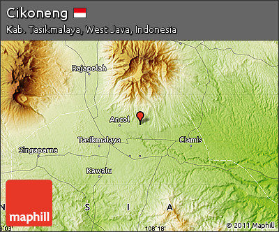 Physical Map of Cikoneng