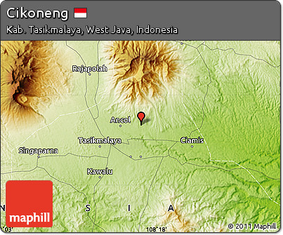 Physical Map of Cikoneng