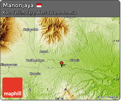 Physical Map of Manonjaya