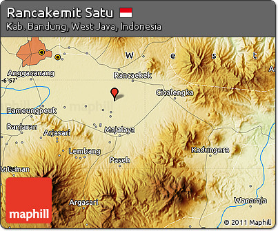 Physical Map of Rancakemit Satu