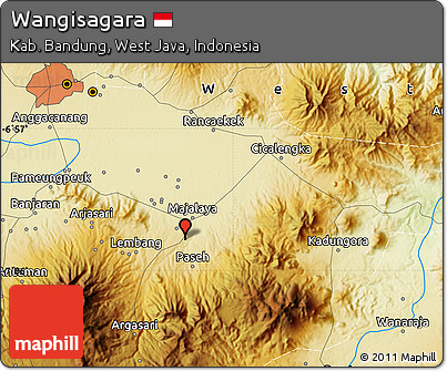 Physical Map of Wangisagara