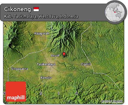Satellite Map of Cikoneng