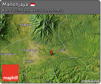 Satellite Map of Manonjaya