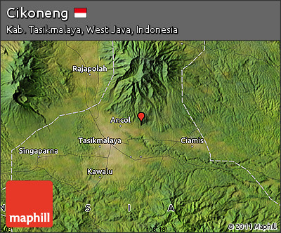 Satellite Map of Cikoneng