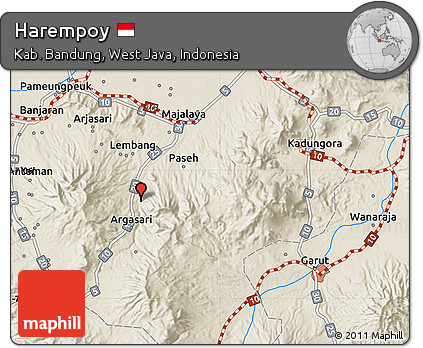 Shaded Relief Map of Harempoy