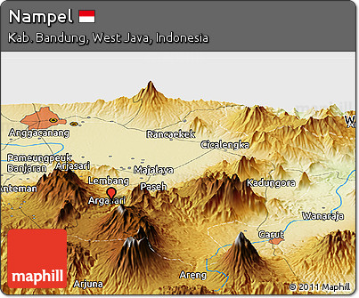 Physical Panoramic Map of Nampel