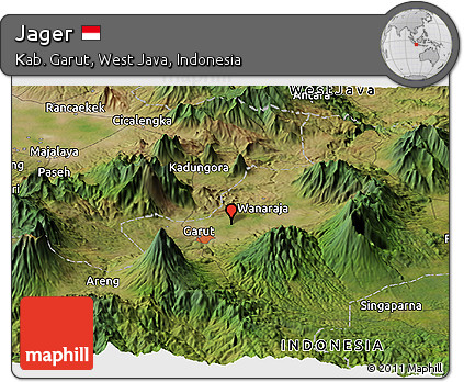 Satellite Panoramic Map of Jager