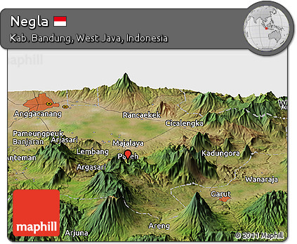 Satellite Panoramic Map of Negla