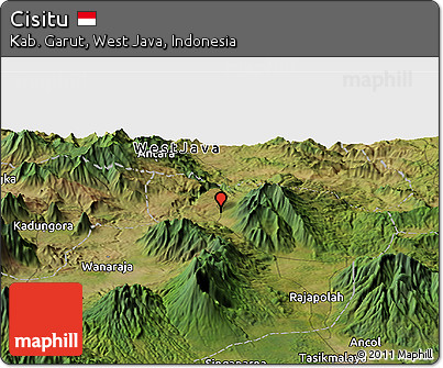 Satellite Panoramic Map of Cisitu